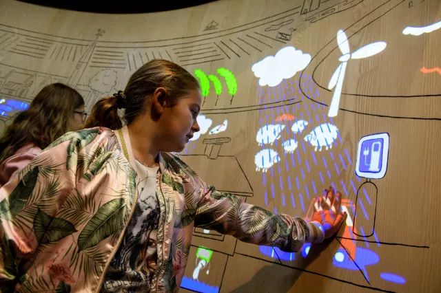 Interactieve klimaatwand